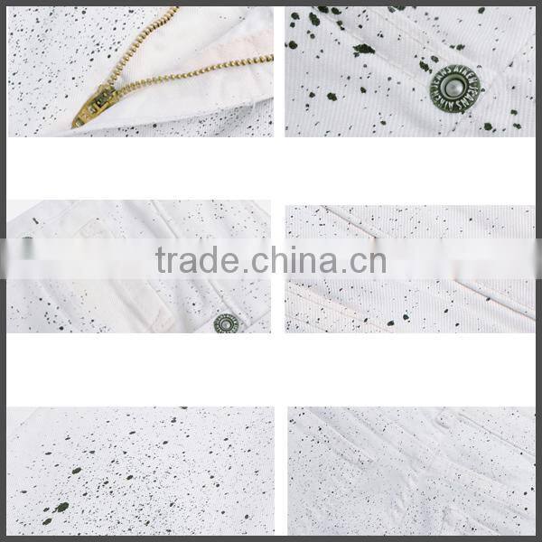 sexy girl white spray-on jeans pants