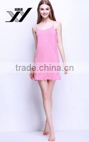 2017 Cheapsale Blank Sexy Ladies Fit Solid Gown Strap Summer Casual Dress China Supplier