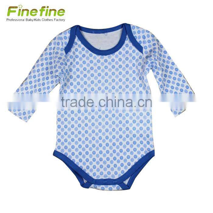 New Born Cool Pattern Plain Organic Baby Romper Clothing