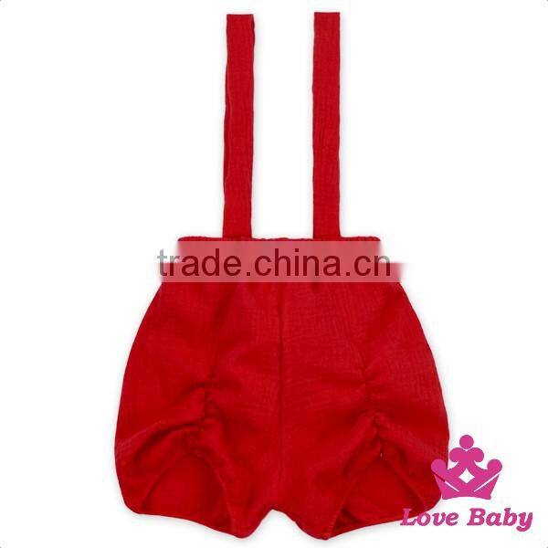 Fashion Soft Cotton Children Solid Color Short Hot Baby Ruffler Pants