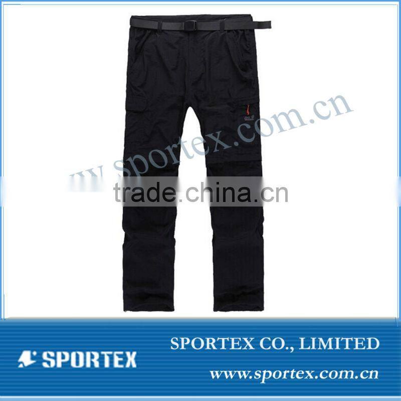 Mens comfortable hiking pants with lightweight jersey, quick dry keep you cool outdoor pant