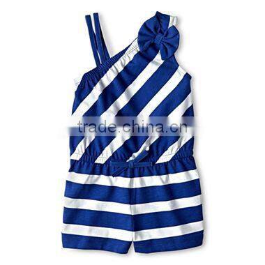 importing baby clothes from China NWT Boutique Bella Cabana Cutie Swimsuit Vintage Style rose red girls stripe cotton jumpsuit
