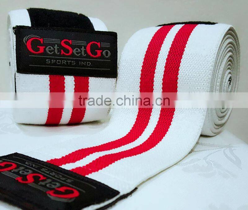 Elasticated Weightlifting Knee Wraps