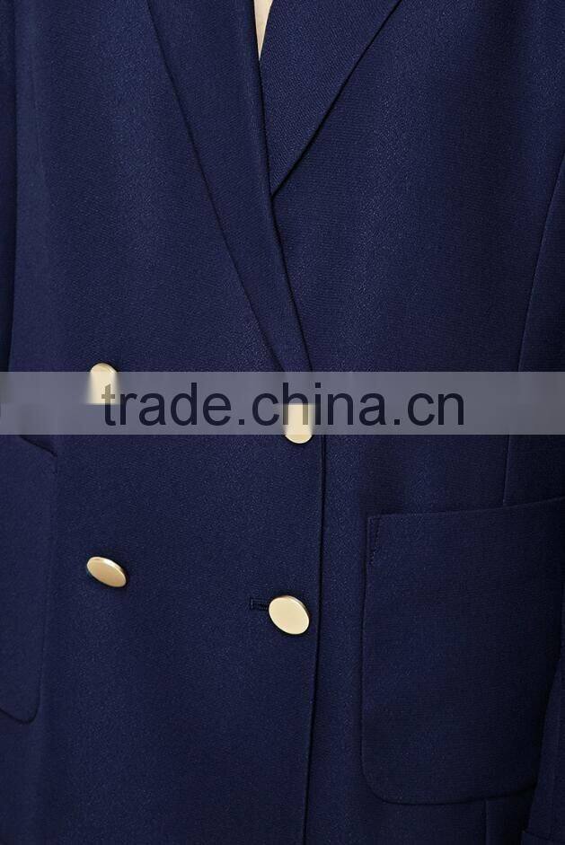 New Design Jackets Suit with Button Slim Blazer Women 2017