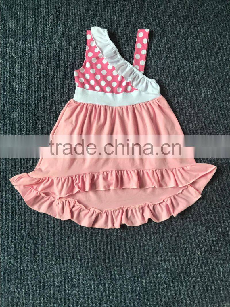 new style baby cotton candy print dress beautiful summer girl milk silk frocks