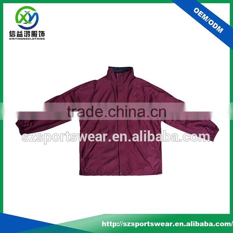 Custom Zipper Men's Golf windbreak with dismountable sleeve