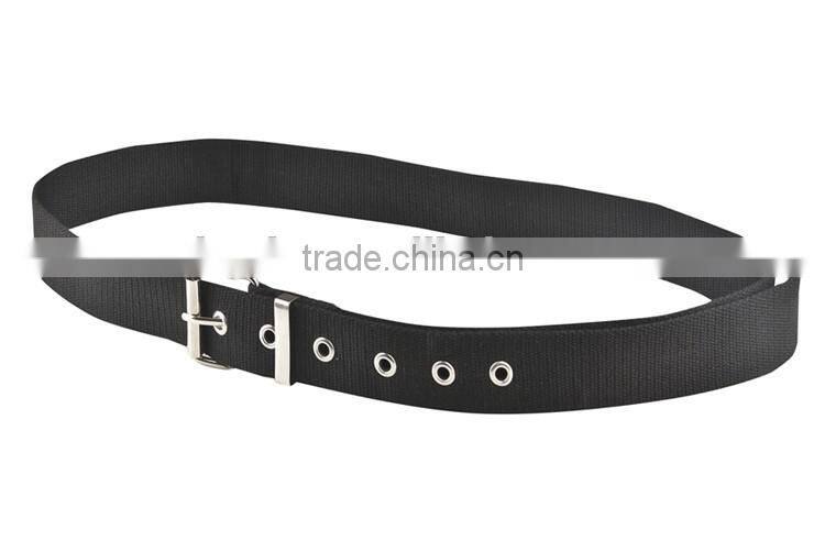Custom woven canvas classical Round hole men webbing belt