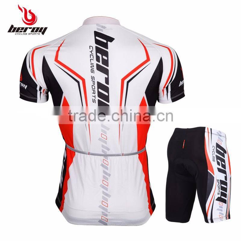 Custom men's cycling jersey and shorts pants cycling jerseys sublimation bike shorts