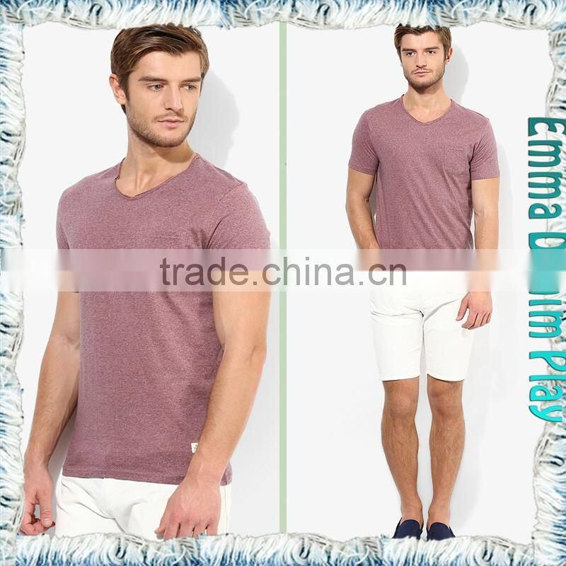 New Custom Design Mens Organic Cotton Round Neck T-Shirts