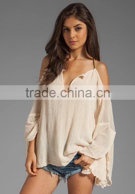 twisted shoulder straps drop back tops