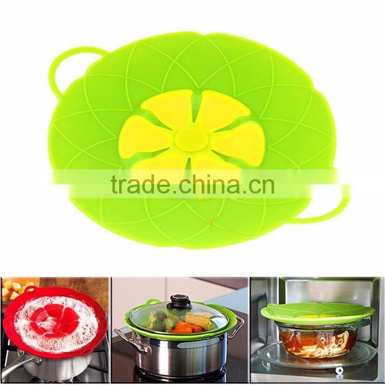 Cooking tools Flower Silicone lid Spill Stopper Silicone Cover Lid For Pan 10.2" spill stop Boil Over Safeguard
