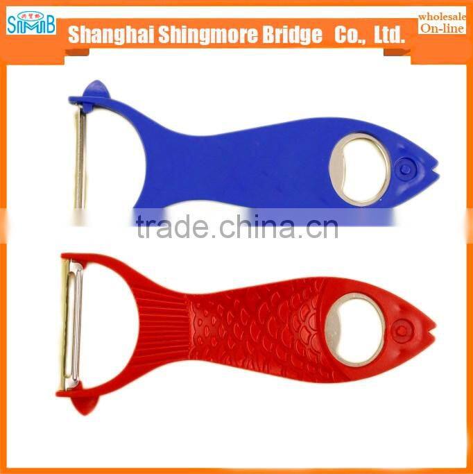 alibaba china hot sales stainless steel fruit peeler and bottle opener in low price