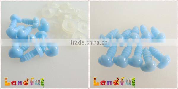 Plastic Heart Safety Nose in Light Blue for Craft Doll