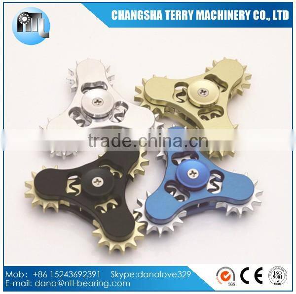 2017 Tri Spinner Hand Spinners Gear Fidget Spinner Toy for Stress and Anxiety Relief