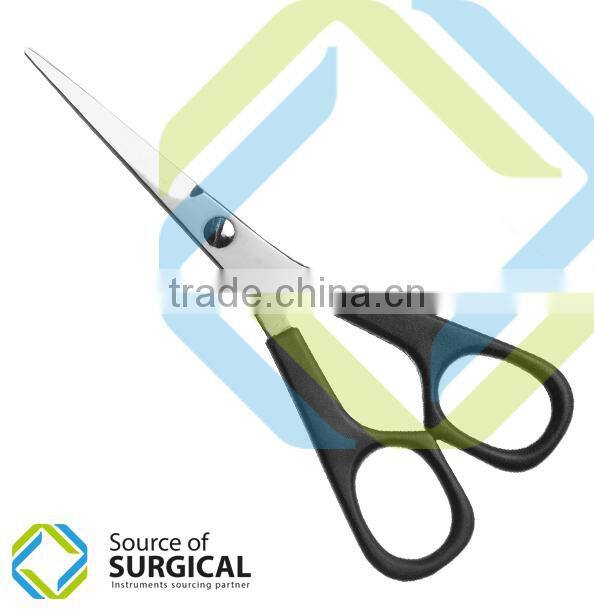 Attractive Color Plastic Handle Scissor For Student with multicolored handle B-PHS-25