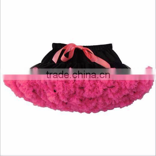 Top Quality Fancy Mini Lovely Skirt Baby Tutu Cake Smash Design Colorful Lace Chiffon Baby Girls Petti Skirts