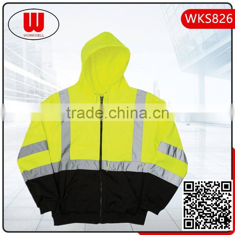 Wholesale reflective hoodies oversized sweatshirt