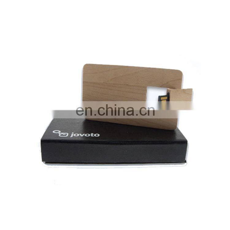 Top qualilty usb 2.0 driver wood usb 2.0 with box flat usb memory stick for sale
