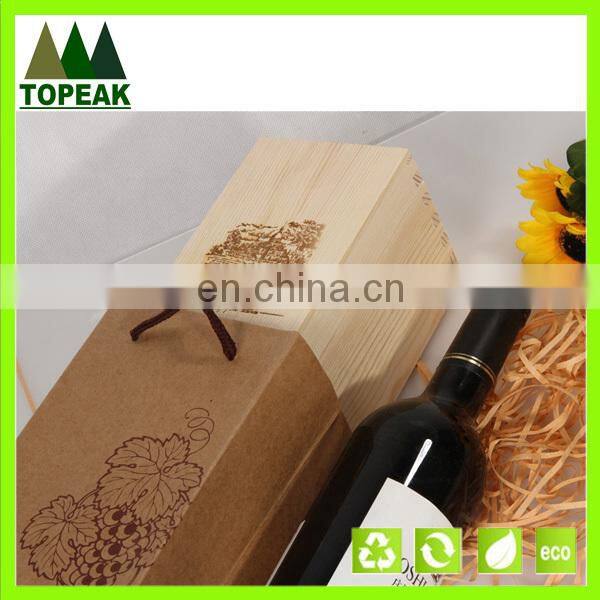 high quality wooden box 1/2/4/6 bottles wine packing wood box