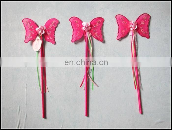 Flower painting red color Butterfly fairy wand fairy wands wholesale