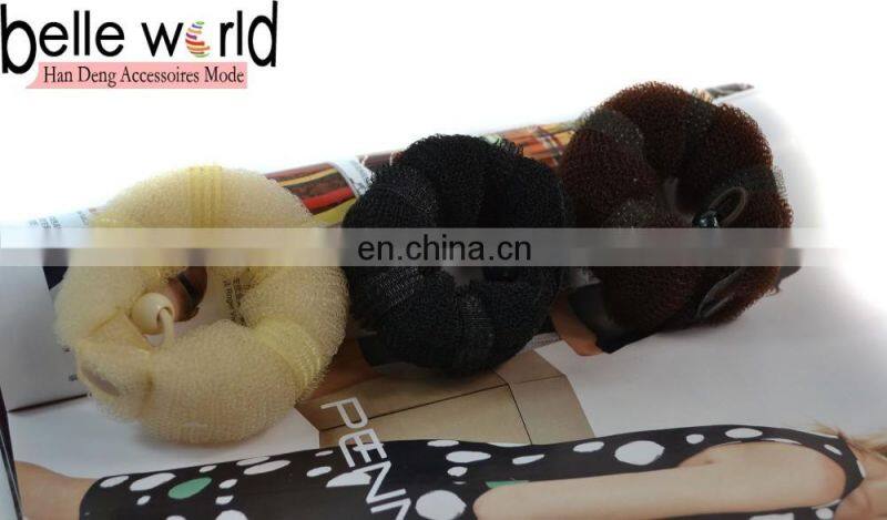 Hot Handwork Knitted Nylon Button Hot Buns as Seen on TV Hair Donut Maker
