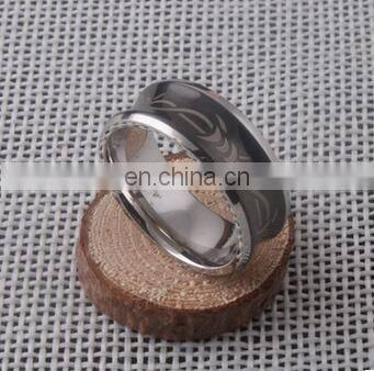 Hot Sale GODBEAD Shiny Black Men's Ring Tungsten Carbide Wedding Ring Men women Stainless steel triangle mark rings