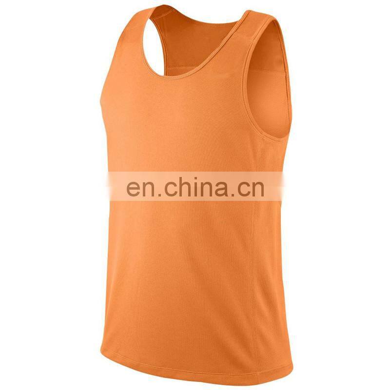costom tank top, orange cotton singlet, simple tank top (7 Years Alibaba Experience)