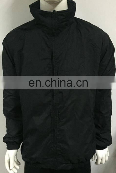 2016 Men's Black popular jacket with zippers for men
