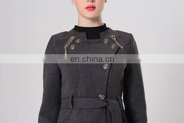 New Style Design Slim Fit Ladies Quilted Winter Coat Silky Hair Coat