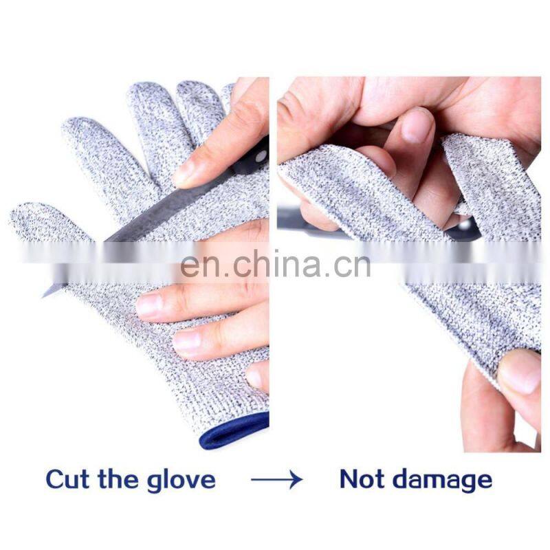 Construction work gloves cutting resistant PU coated safety Gloves
