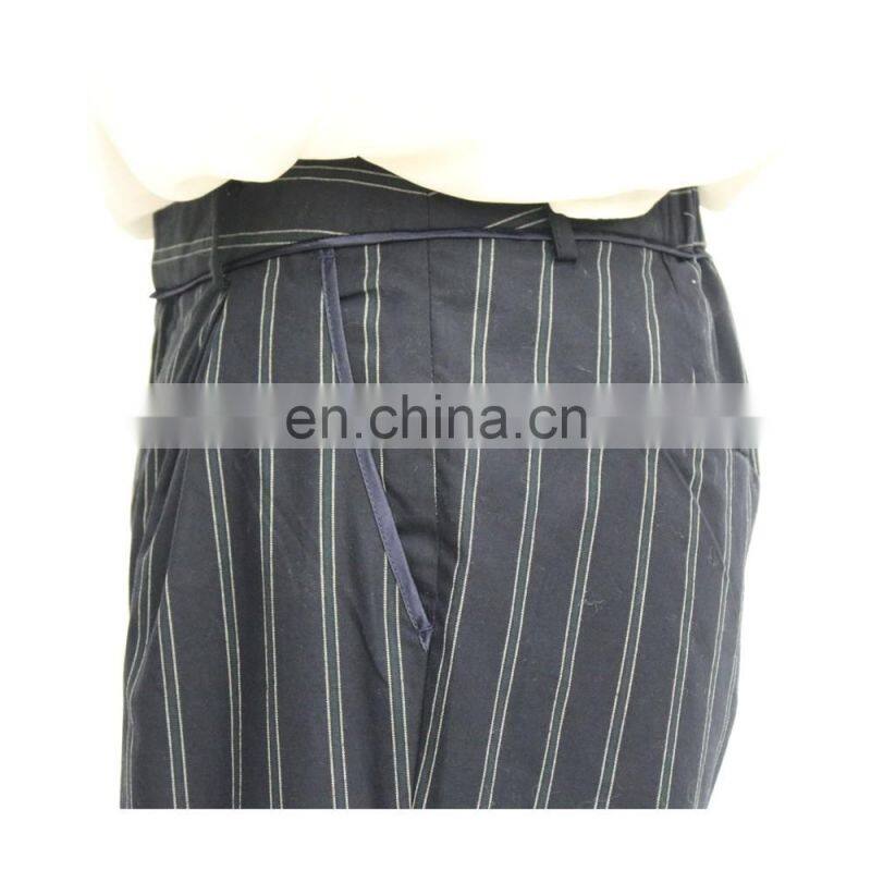 lady hot sale price fashion stripe trousers wide leg pants