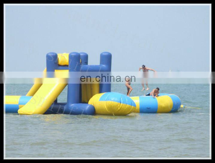 PVC inflatable water park game saturn water globe inflatable climb wall