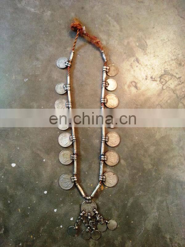 Gypsy Vintage Coins pendant tribal boho necklace