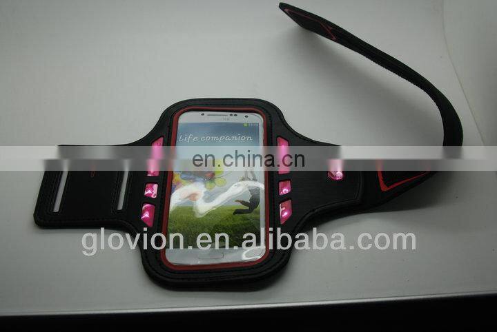 Lighted sport running armband waterproof phone neoprene armband