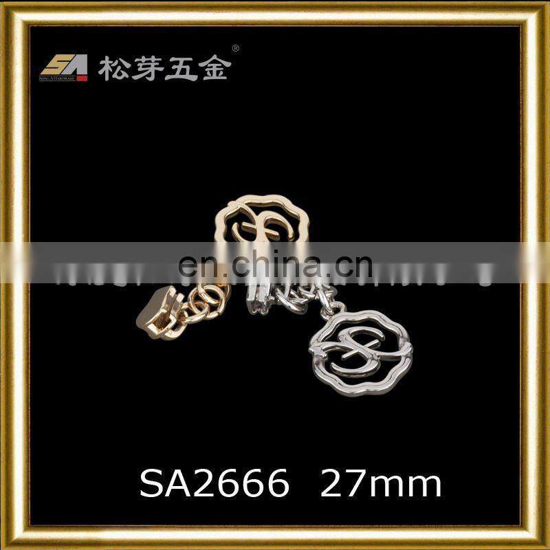 SA2666 alloy zipper accessories for garment and handbag