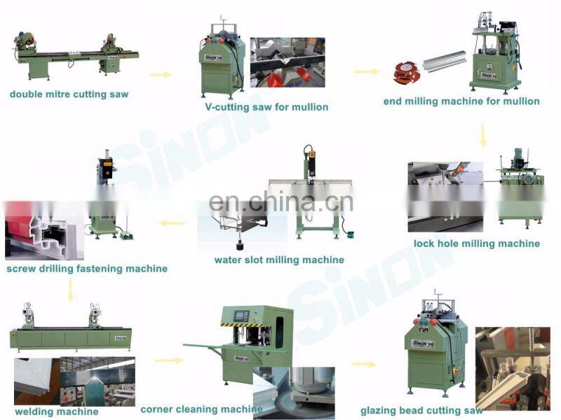 Double Head Seamless PVC Window Corner Soldering Machine for Colored PVC