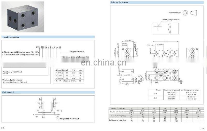 High quality manufacturer Ningbo pneumatic manifold block