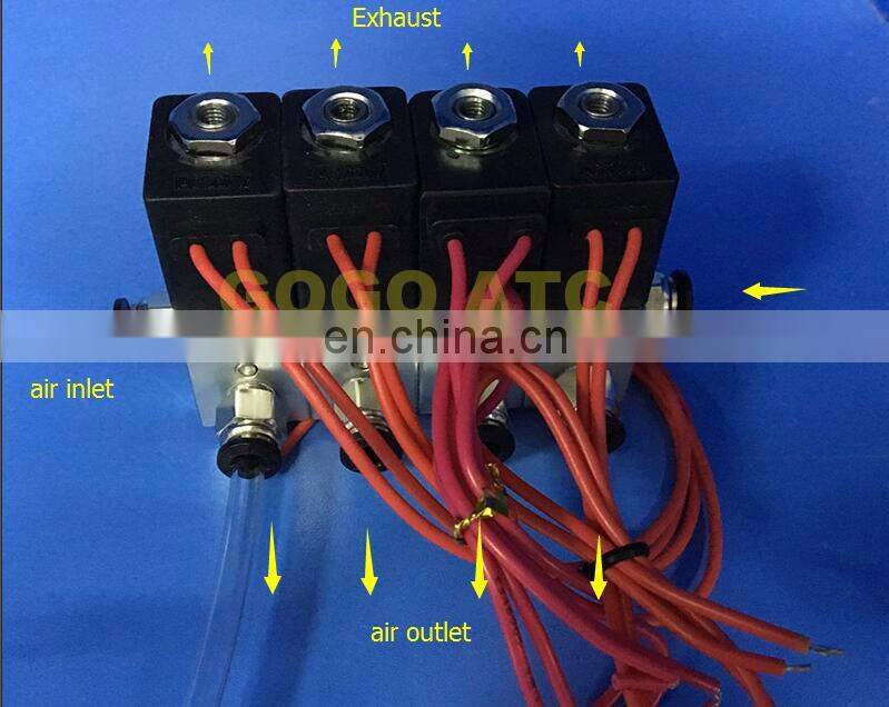 4pcs manifold valve connect pipe O.D 4mm 6mm 8mm 10mm 12mm Aluminium solenoid valve 3V1-06 AC DC 3 way direct acting valve