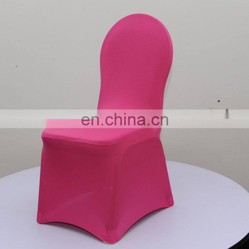 Hotel wedding banquet solid color spandex fabric lycra chair cover