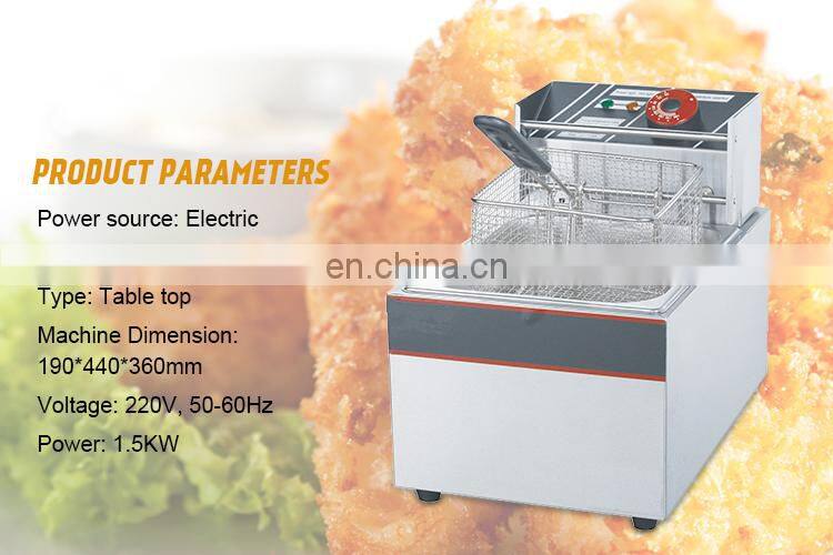 Restaurant Commercial Stainless Steel Electric Fast Food Deep Fryer