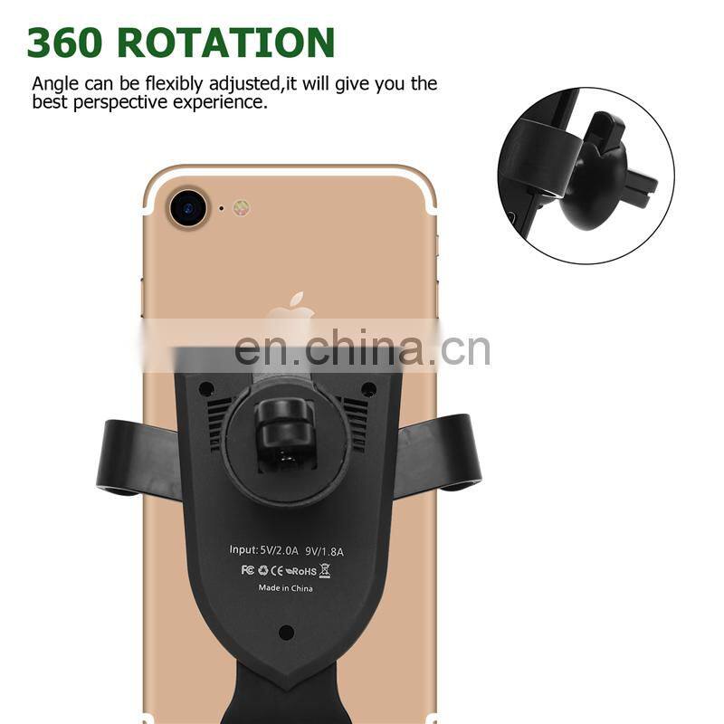 Qi Wireless Charger Car mount Holder for mobile phone
