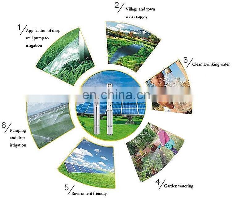 High quality dc solar deep well water pump portablsubmersible pump EMP517