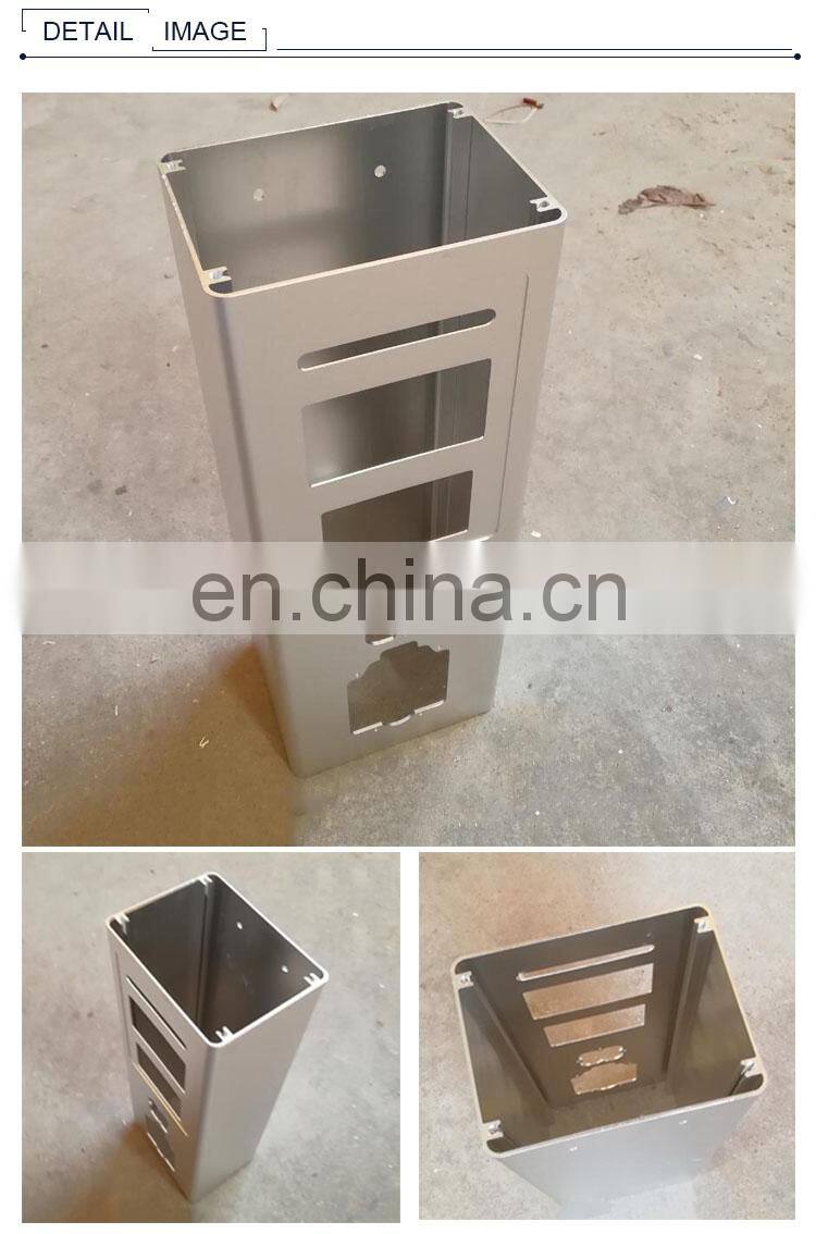 2019 CNC Machined Charging Pile Housing Extruded Aluminium Profiles