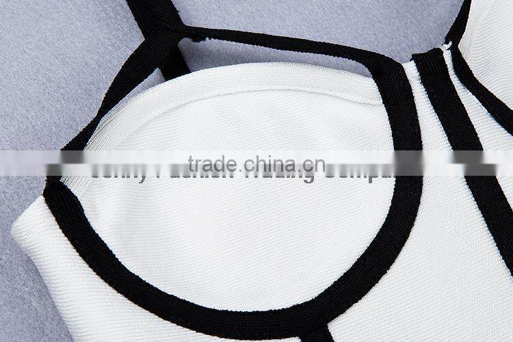 Summer dress 2015 new fashion women strap blue beige black V neck strap women sey mini evening party bandage Dresses Bandage Bod