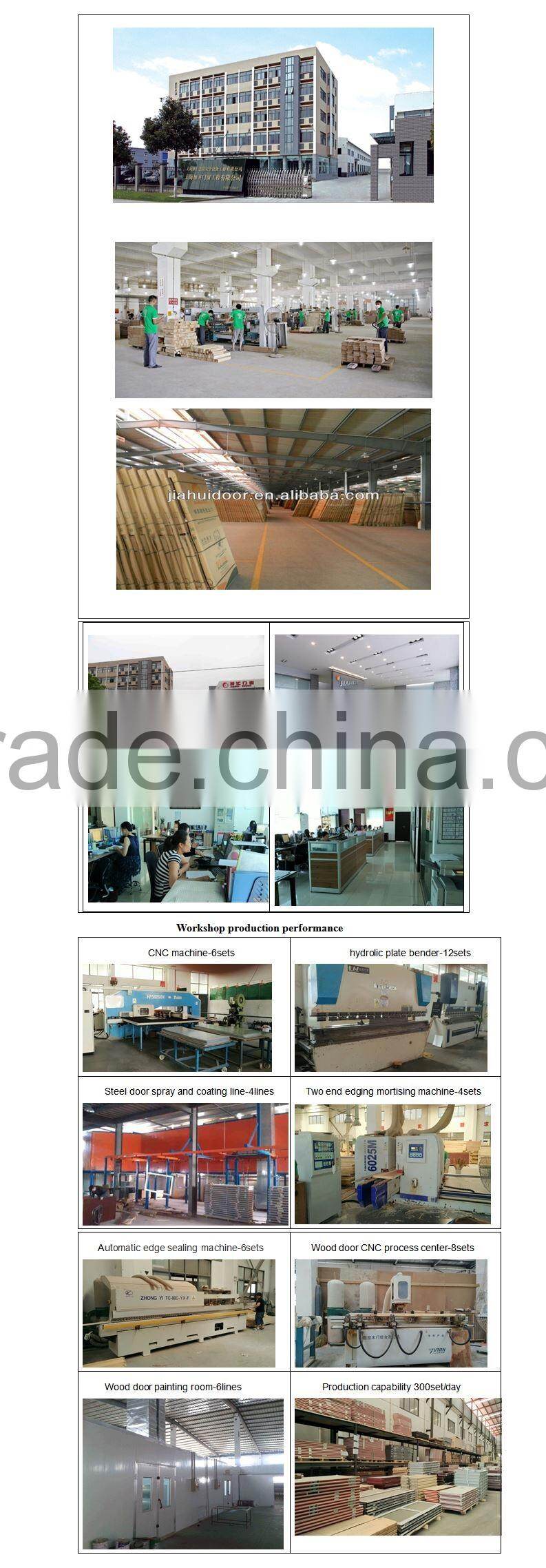 High level solid wood door