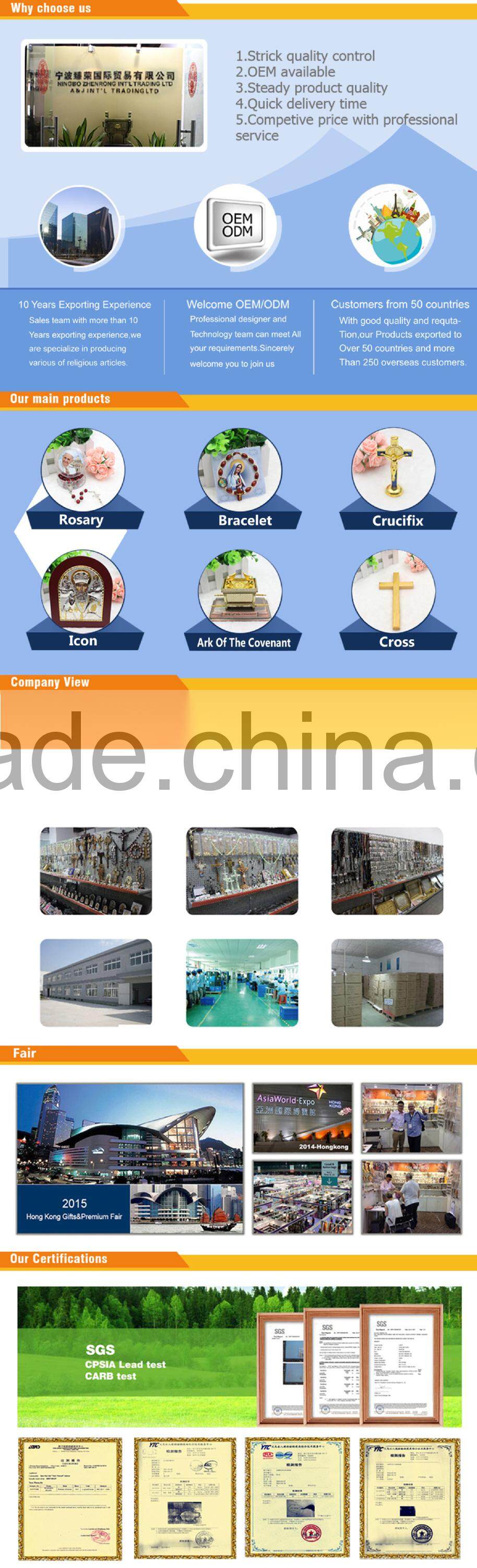 Trade Assurance Supplier glow in the dark plastic rosary Catholic decoration