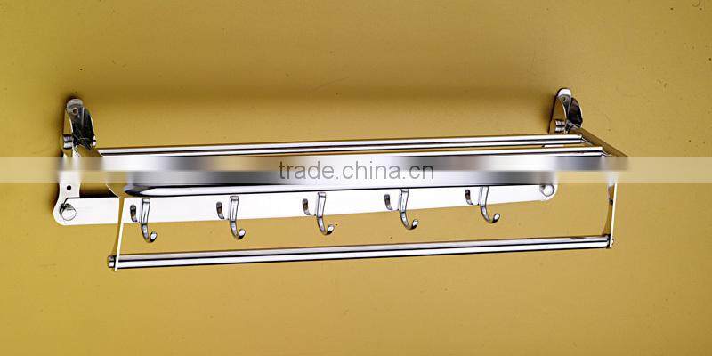 Wesda bathroom accessories high quality steel hotel outdoor towel rack & shelf.