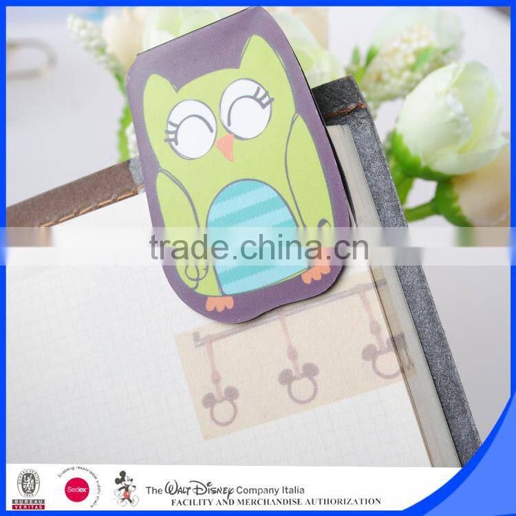 Cute animal design folding magnetic bookmark