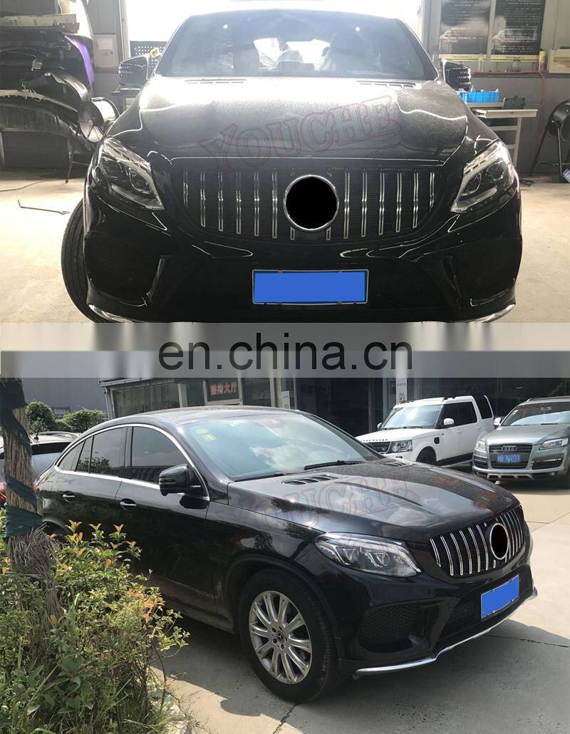 GLE class W292 4 door coupe GT style front mesh grille for Mercedes Benz GLE class 2016+