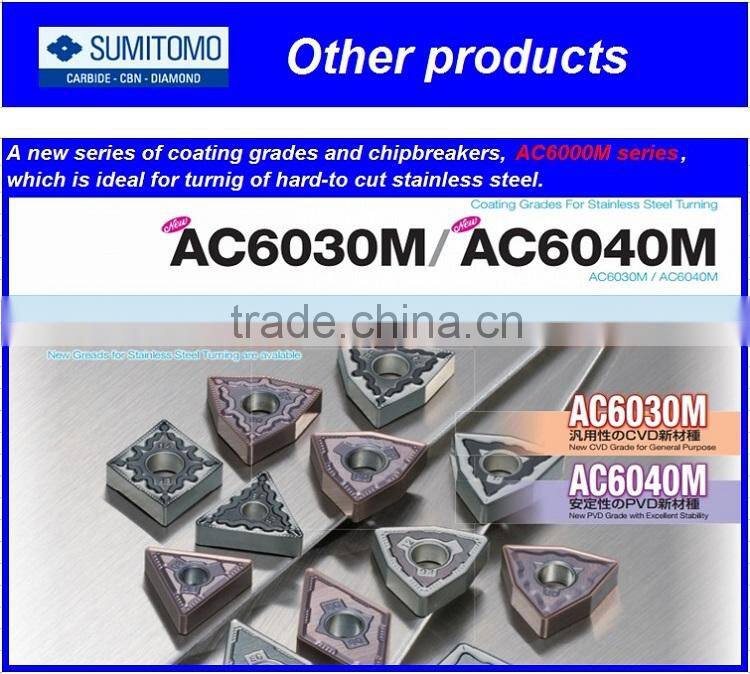 Sumitomo Wear resistant and highly-efficient coated insert chip made in Japan